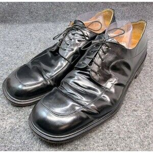 Mezlan Alcoy 17864 Men’s Size 15 Black Leather Dress Shoes Made in Spain